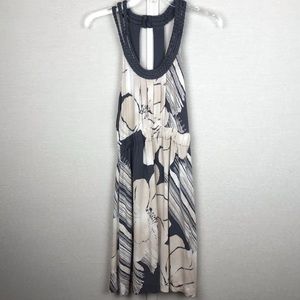 Anthro Deletta Saltwater Blossom Braided Halter Dress - EUC Sz S